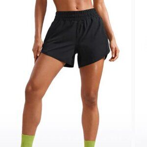 NWT CRZ Yoga Feathery-Fit Soft Mid Rise Lined Shorts 5''